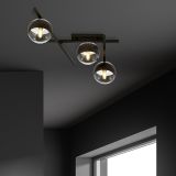 Lampa sufitowa SMART nowoczesna czarna E14 10W LED