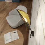 mini: Kinkiet LOTUS nowoczesny czarny E14 10W LED (3)