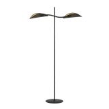 mini: Lampa podłogowa LOTUS nowoczesna czarna E14 10W LED (2)