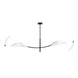 mini: Lampa sufitowa LOTUS nowoczesna czarna E14 10W LED (3)