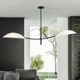 mini: Lampa sufitowa LOTUS nowoczesna czarna E14 10W LED (4)