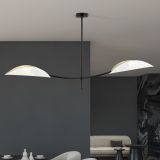 mini: Lampa sufitowa LOTUS nowoczesna czarna E14 10W LED (5)