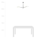 mini: Lampa sufitowa LOTUS nowoczesna czarna E14 10W LED (7)