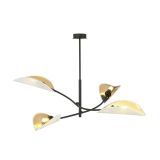 mini: Lampa sufitowa LOTUS nowoczesna czarna E14 10W LED (1)