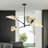 mini: Lampa sufitowa LOTUS nowoczesna czarna E14 10W LED (5)