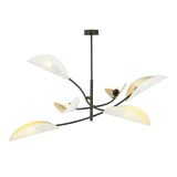 mini: Lampa sufitowa LOTUS nowoczesna czarna E14 10W LED (1)