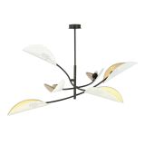 mini: Lampa sufitowa LOTUS nowoczesna czarna E14 10W LED (2)