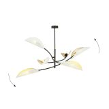 mini: Lampa sufitowa LOTUS nowoczesna czarna E14 10W LED (3)