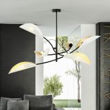 mini: Lampa sufitowa LOTUS nowoczesna czarna E14 10W LED (5)