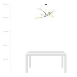 mini: Lampa sufitowa LOTUS nowoczesna czarna E14 10W LED (7)