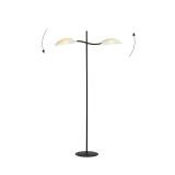 mini: Lampa podłogowa LOTUS nowoczesna czarna E14 10W LED (3)