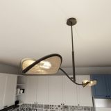 mini: Lampa sufitowa LOTUS nowoczesna czarna E14 10W LED (2)