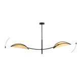 mini: Lampa sufitowa LOTUS nowoczesna czarna E14 10W LED (5)