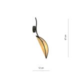 mini: Kinkiet LOTUS boho czarny E14 10W LED (7)