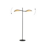 mini: Lampa podłogowa LOTUS nowoczesna czarna E14 10W LED (5)