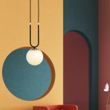 mini: Lampa wisząca GLAM nowoczesna czarna E14 10W LED (6)
