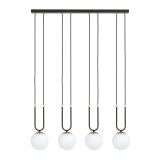 mini: Lampa wisząca GLAM nowoczesna czarna E14 10W LED (1)