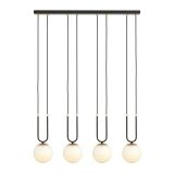mini: Lampa wisząca GLAM nowoczesna czarna E14 10W LED (5)