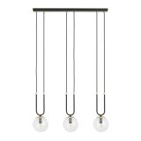 mini: Lampa wisząca GLAM nowoczesna czarna E14 10W LED (2)