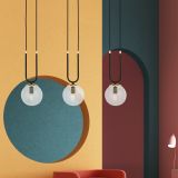 mini: Lampa wisząca GLAM nowoczesna czarna E14 10W LED (4)