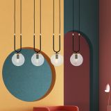 mini: Lampa wisząca GLAM nowoczesna czarna E14 10W LED (4)