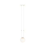 mini: Lampa wisząca GLAM nowoczesna biała E14 10W LED (1)