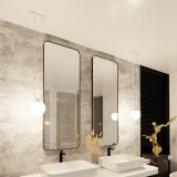 mini: Lampa wisząca GLAM nowoczesna biała E14 10W LED (7)