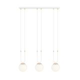 mini: Lampa wisząca GLAM nowoczesna biała E14 10W LED (1)