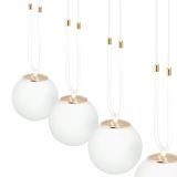 mini: Lampa wisząca GLAM nowoczesna biała E14 10W LED (6)