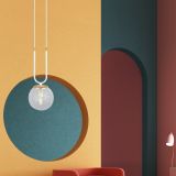 mini: Lampa wisząca GLAM nowoczesna biała E14 10W LED (4)
