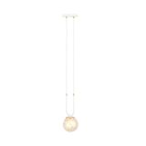 mini: Lampa wisząca GLAM nowoczesna biała E14 10W LED (1)