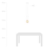 mini: Lampa wisząca GLAM nowoczesna biała E14 10W LED (6)