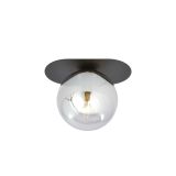 Lampa sufitowa PLAZA nowoczesna czarna E14 10W LED