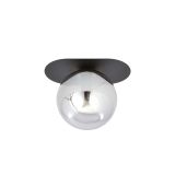 Lampa sufitowa PLAZA nowoczesna czarna E14 10W LED