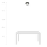 Lampa sufitowa PLAZA nowoczesna czarna E14 10W LED