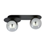 Lampa sufitowa PLAZA nowoczesna czarna E14 10W LED