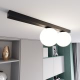 mini: Lampa sufitowa FIT nowoczesna czarna E14 10W LED (4)