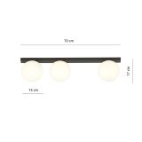 mini: Lampa sufitowa FIT nowoczesna czarna E14 10W LED (2)