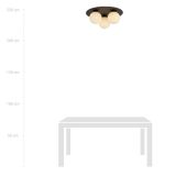 mini: Lampa sufitowa SOLAR nowoczesna czarna E14 10W LED (8)