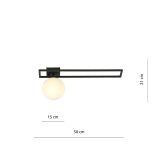 mini: Lampa sufitowa IMAGO nowoczesna czarna E14 10W LED (7)