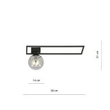 mini: Lampa sufitowa IMAGO nowoczesna czarna E14 10W LED (7)