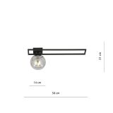 mini: Lampa sufitowa IMAGO nowoczesna czarna E14 10W LED (7)