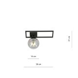 mini: Lampa sufitowa IMAGO nowoczesna czarna E14 10W LED (7)