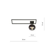 mini: Lampa sufitowa IMAGO nowoczesna czarna E14 10W LED (8)