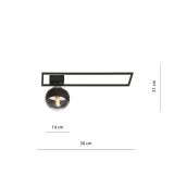 mini: Lampa sufitowa IMAGO nowoczesna czarna E14 10W LED (7)