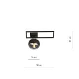 mini: Lampa sufitowa IMAGO nowoczesna czarna E14 10W LED (7)