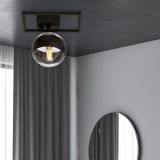 mini: Lampa sufitowa IMAGO nowoczesna czarna E14 10W LED (4)
