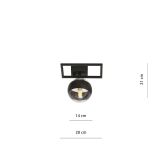 mini: Lampa sufitowa IMAGO nowoczesna czarna E14 10W LED (7)
