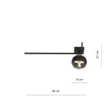 mini: Lampa sufitowa IMAGO nowoczesna czarna E14 10W LED (7)