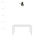 mini: Lampa sufitowa IMAGO nowoczesna czarna E14 10W LED (8)